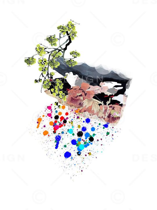 笔触印花华亿平台图片