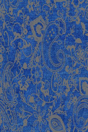 佩斯利印花华亿平台图片