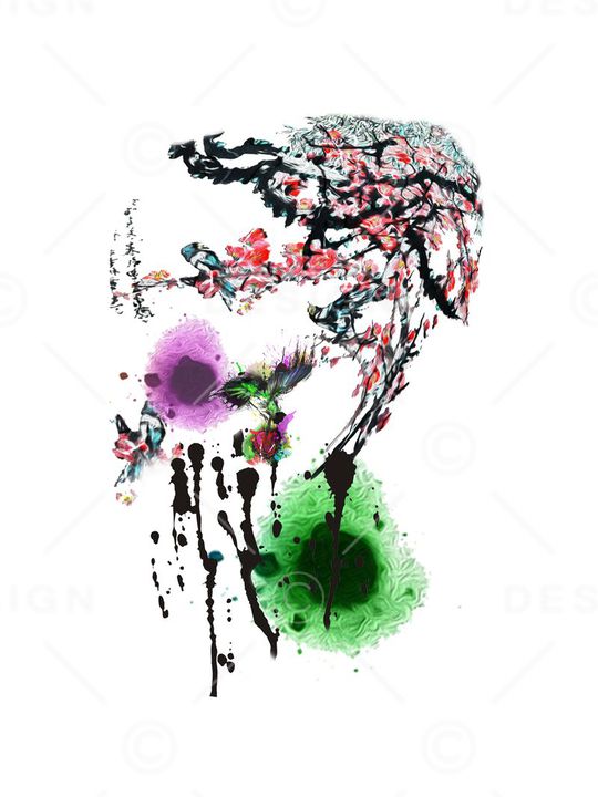 中国风印花华亿平台图片