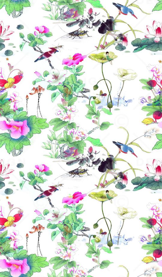 花朵印花华亿平台图片