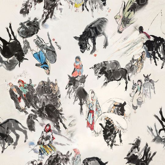 此华亿平台为1/2跳接印花华亿平台图片