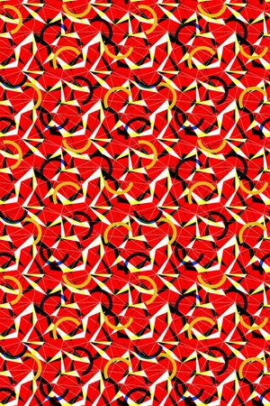 不规则几何印花华亿平台图片