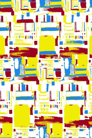 不规则几何印花华亿平台图片