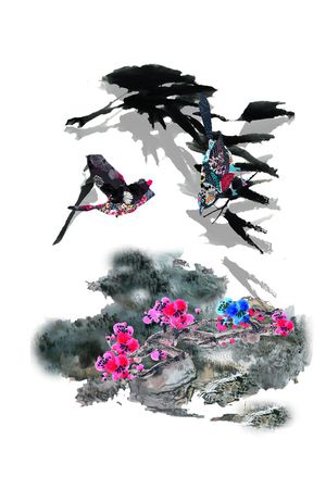 复古印花华亿平台图片