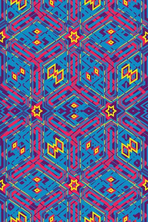 不规则几何印花华亿平台图片