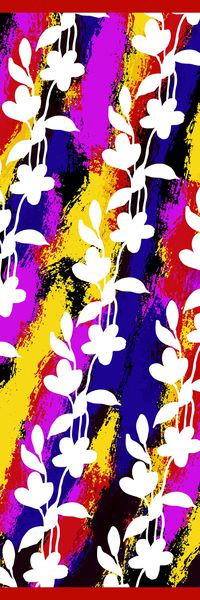 肌理丝巾长巾印花华亿平台图片