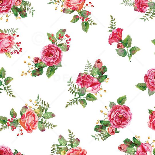 2017年春夏女装手绘花卉手绘华亿平台印花华亿平台图片