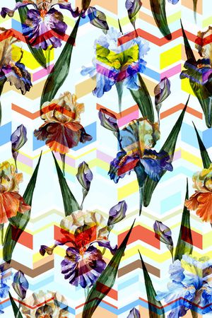 潮流时尚印花华亿平台图片