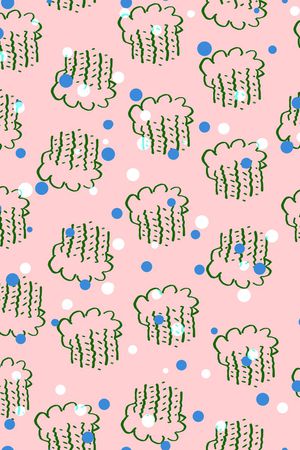 写意波点印花华亿平台图片