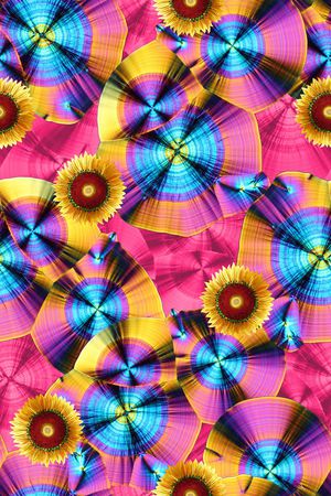 抽象几何印花华亿平台图片