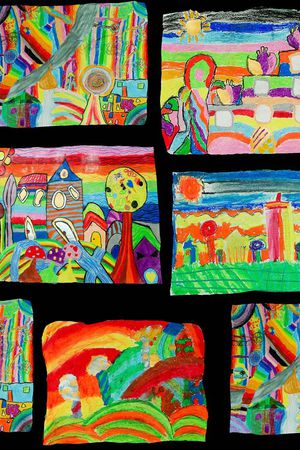 手绘印花华亿平台图片