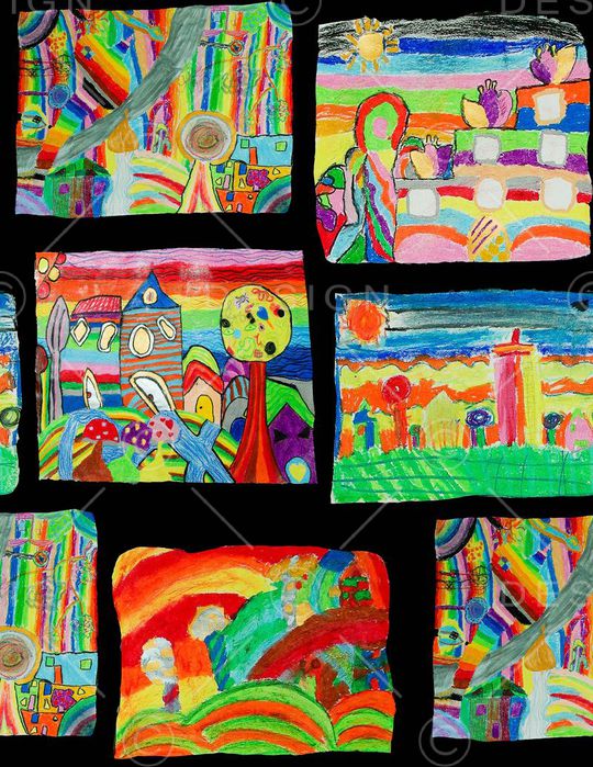 手绘印花华亿平台图片