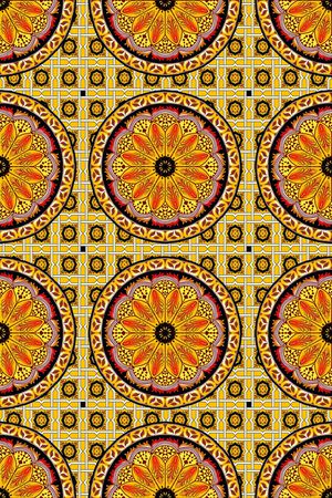 部落花纹印花华亿平台图片