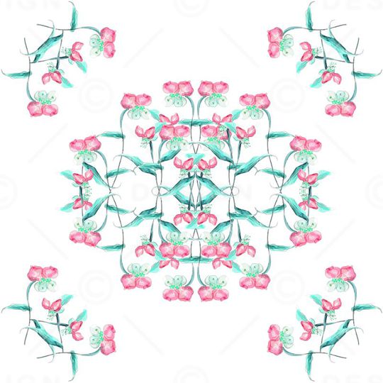 兰花印花华亿平台图片