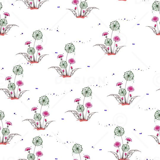 蒲公英印花华亿平台图片