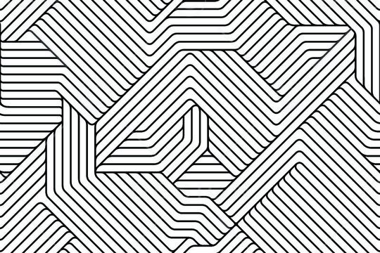 时尚黑白方框印花华亿平台图片