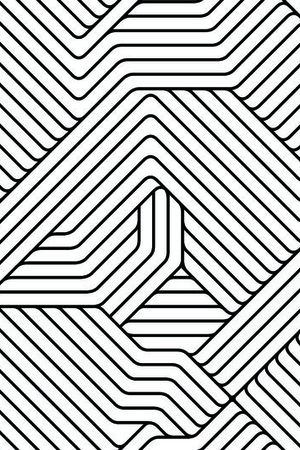 时尚黑白方框印花华亿平台图片