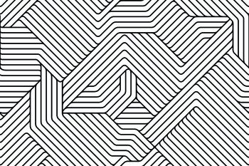 时尚黑白方框印花华亿平台图片