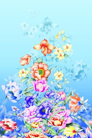 连衣裙印花华亿平台图片