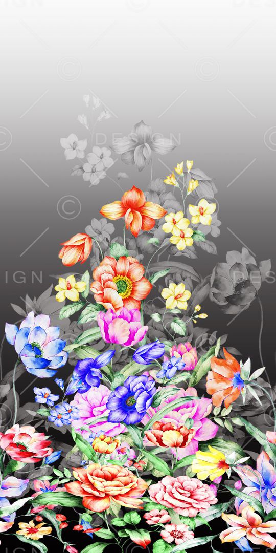 连衣裙印花华亿平台图片