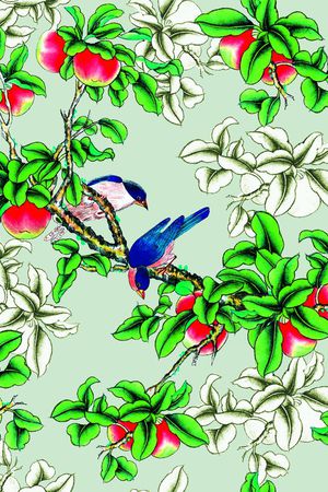 中国风印花华亿平台图片