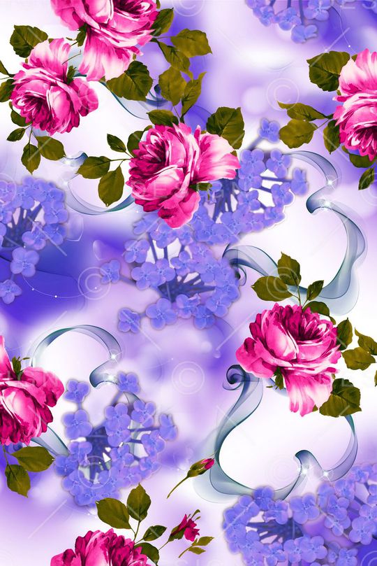 连衣裙印花华亿平台图片