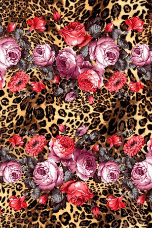 玫瑰印花华亿平台图片