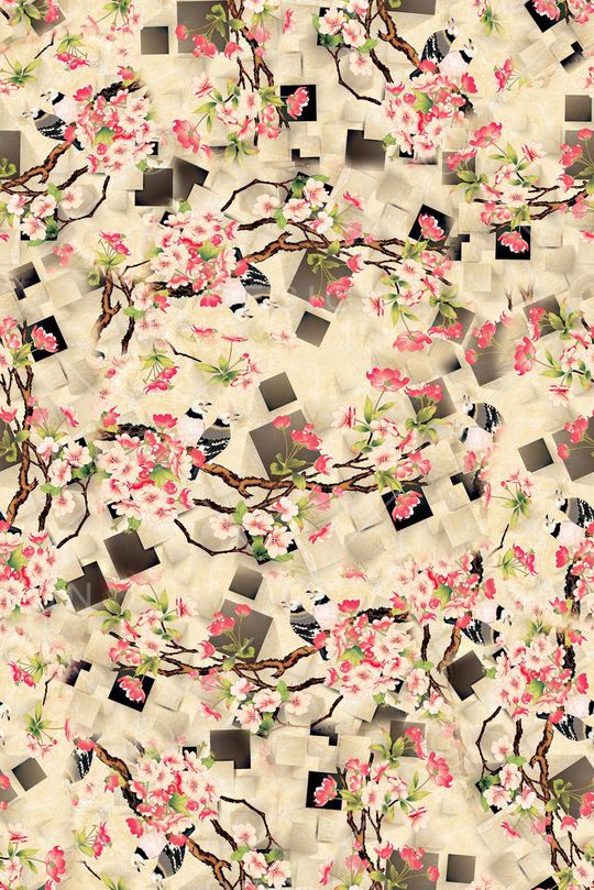 四方连续印花华亿平台图片