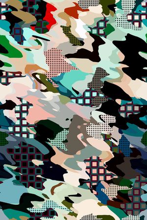 几何印花华亿平台图片