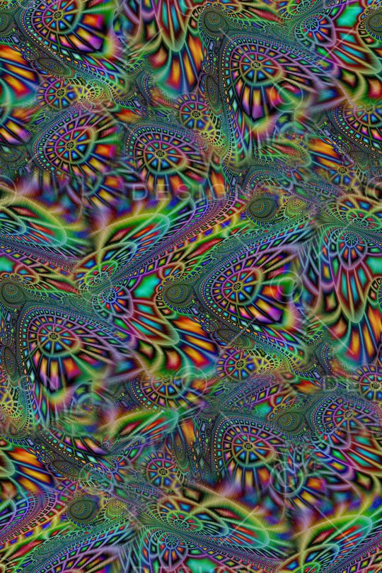 时尚抽象肌理纹彩色分形数码印花印花华亿平台图片