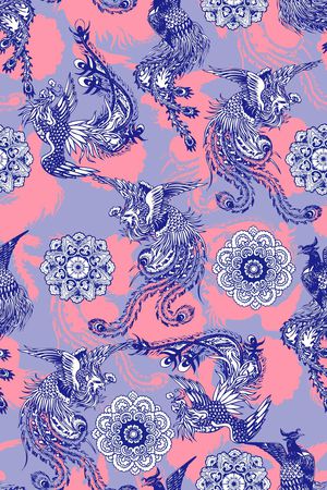 中国风印花华亿平台图片