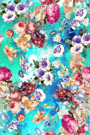 玫瑰印花华亿平台图片