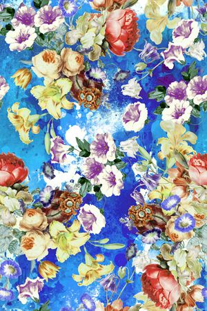 玫瑰印花华亿平台图片