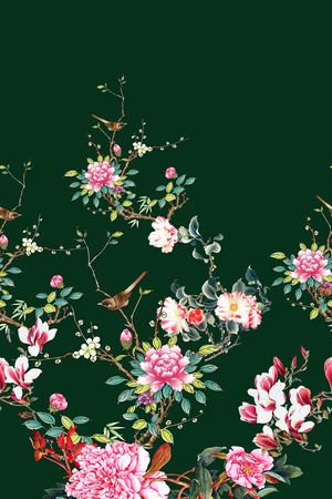 中国风印花华亿平台图片