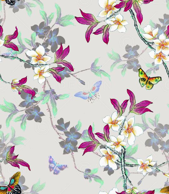 中国风印花华亿平台图片