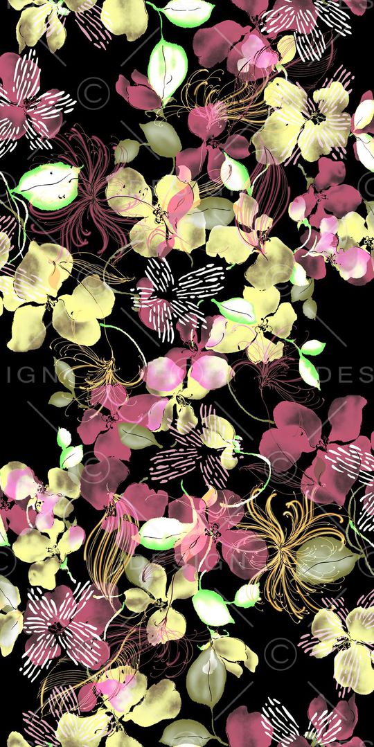 黑底印花华亿平台图片