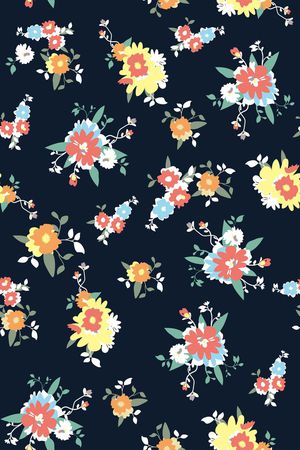 碎花印花华亿平台图片