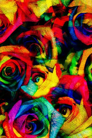 洋阳---花卉印花华亿平台图片