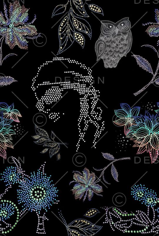 钉珠印花华亿平台图片