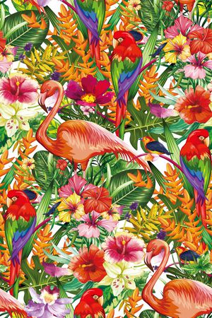 天堂鸟花印花华亿平台图片