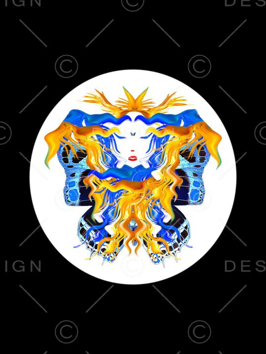 蝴蝶印花华亿平台图片