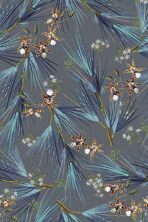 碎花印花华亿平台图片