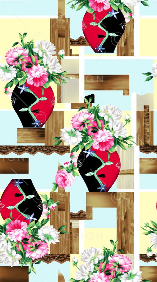 花卉印花华亿平台图片