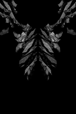 原创岩石肌理立体潮牌男装印花华亿平台图片