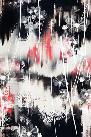 水墨印花华亿平台图片