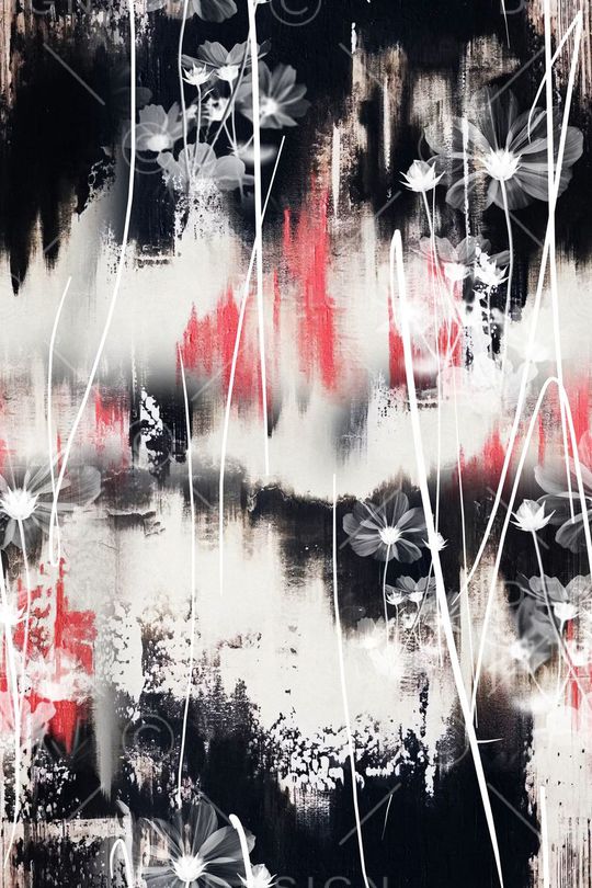 水墨印花华亿平台图片