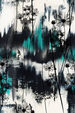 水墨印花华亿平台图片