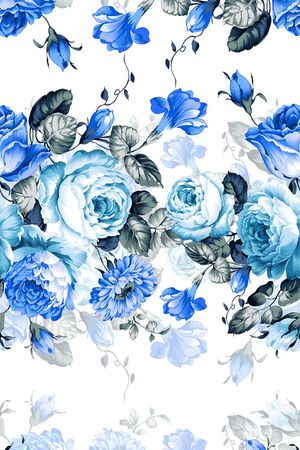 玫瑰花印花华亿平台图片