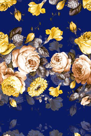 玫瑰花印花华亿平台图片