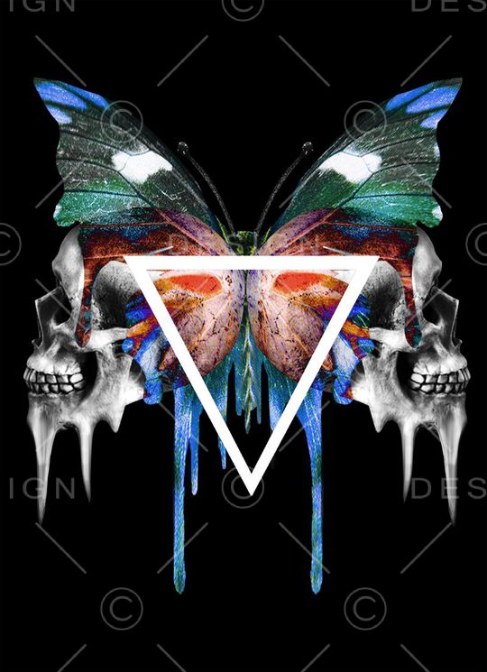 骷髅头印花华亿平台图片